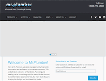 Tablet Screenshot of mrplumber.ca